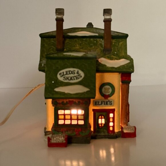 Department 56 Other - Department 56 Elfie’s Sleds & Skates North Pole Series 56251 Lighted House & Box